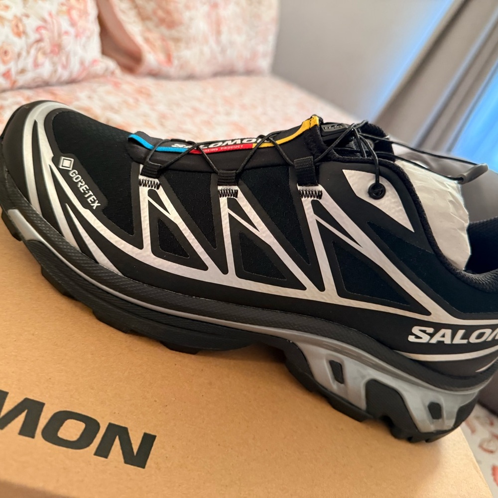 Salomon Black and Silver womens Trail Running Shoes